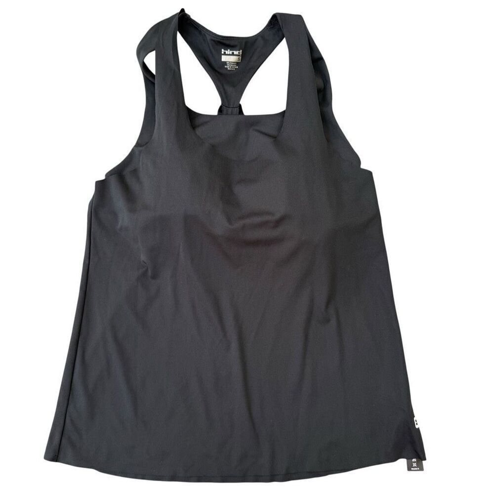 Hind black built in bra athletic tank top size S NWT